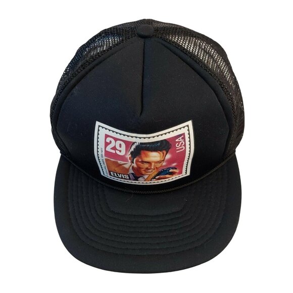 Elvis Stamp Baseball Trucker Hat Cap Adjustable Snapback Gold Medal Headwear - Picture 2 of 9